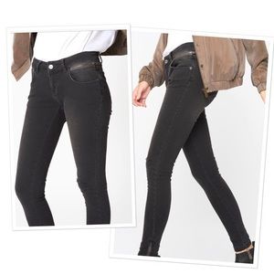 Anine bing double zip skinny Jean